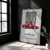 Countach LPI 800-4 Car Poster