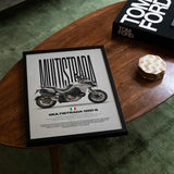 Multistrada 1260 S Motorcycle Poster