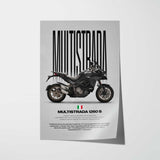 Multistrada 1260 S Motorcycle Poster
