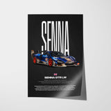 Senna GTR LM Car Poster
