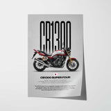 CB1300 Super Four Motorcycle Poster
