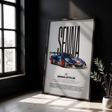 Senna GTR LM Car Poster