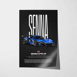 Senna GTR LM Car Poster
