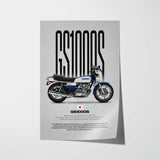 GS1000S Motorcycle Poster