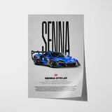 Senna GTR LM Car Poster