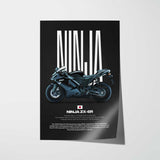 2008 Ninja ZX-6R Motorcycle Poster