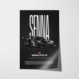 Senna GTR LM Car Poster