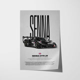 Senna GTR LM Car Poster