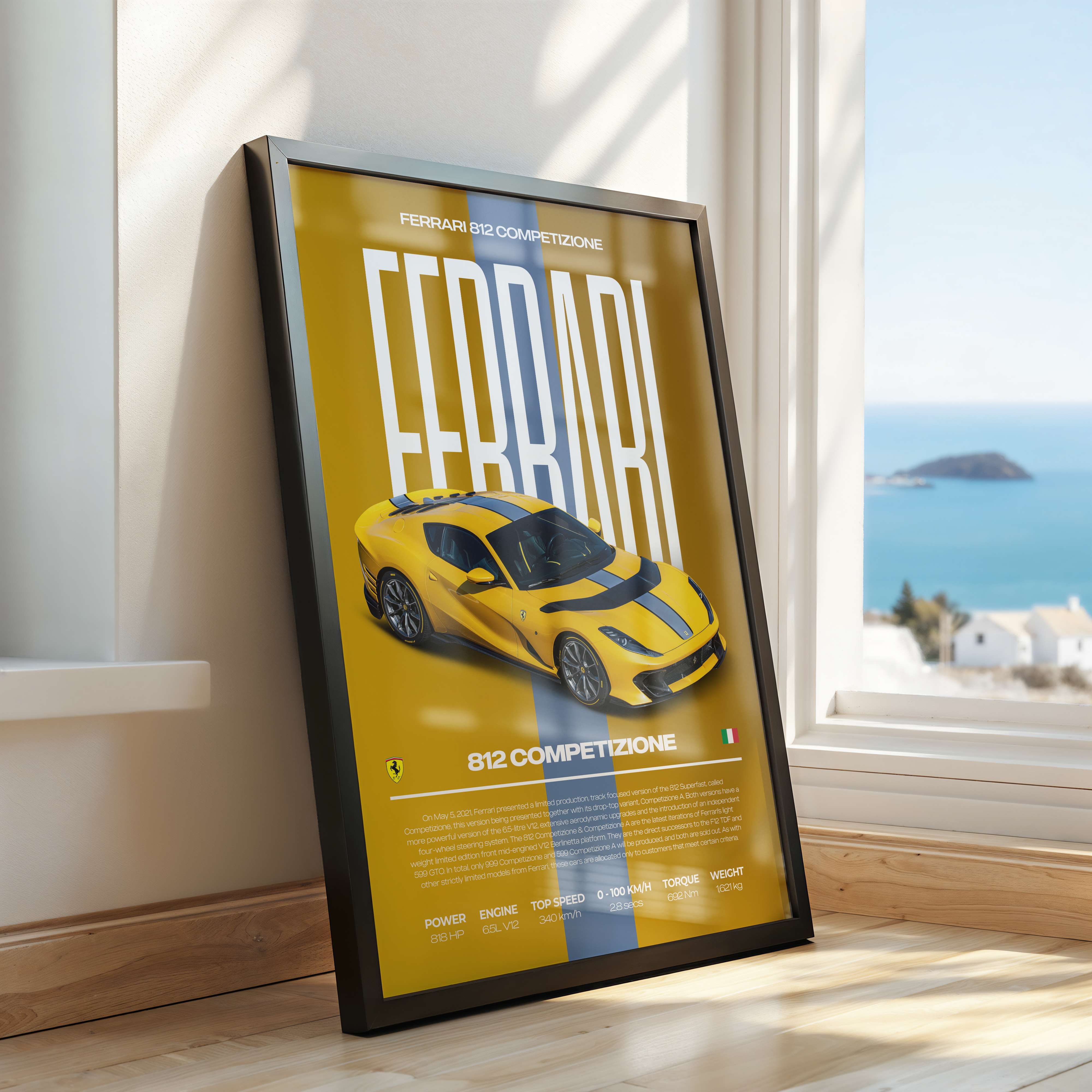 Ferrari 812 Competizione Poster