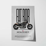Softail Fat Bob 114 Motorcycle Poster