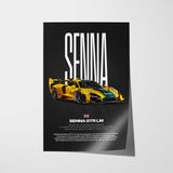 Senna GTR LM Car Poster