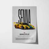 Senna GTR LM Car Poster