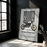 2017 Scrambler Desert Sled Motorcycle Poster