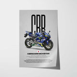 2006 CBR600RR Movistar Motorcycle Poster