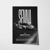 Senna GTR LM Car Poster