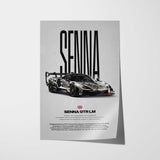 Senna GTR LM Car Poster