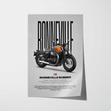 2025 Bonneville Bobber Motorcycle Poster