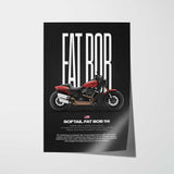 Softail Fat Bob 114 Motorcycle Poster