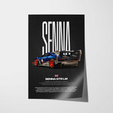 Senna GTR LM Car Poster