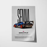 Senna GTR LM Car Poster