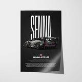 Senna GTR LM Car Poster