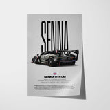 Senna GTR LM Car Poster