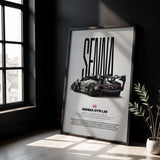 Senna GTR LM Car Poster