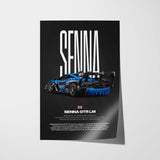 Senna GTR LM Car Poster