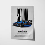 Senna GTR LM Car Poster