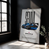 Senna GTR LM Car Poster