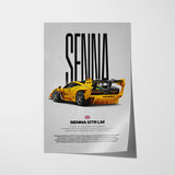 Senna GTR LM Car Poster