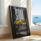 Senna GTR LM Car Poster
