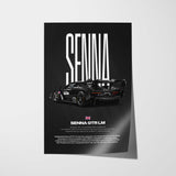 Senna GTR LM Car Poster