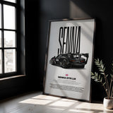 Senna GTR LM Car Poster