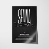 Senna GTR LM Car Poster