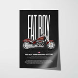 2023 Fat Boy Anniversary Edition Motorcycle Poster