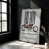 2023 Fat Boy Anniversary Edition Motorcycle Poster
