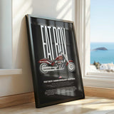 2023 Fat Boy Anniversary Edition Motorcycle Poster
