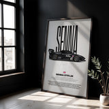 Senna GTR LM Car Poster
