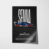 Senna GTR LM Car Poster