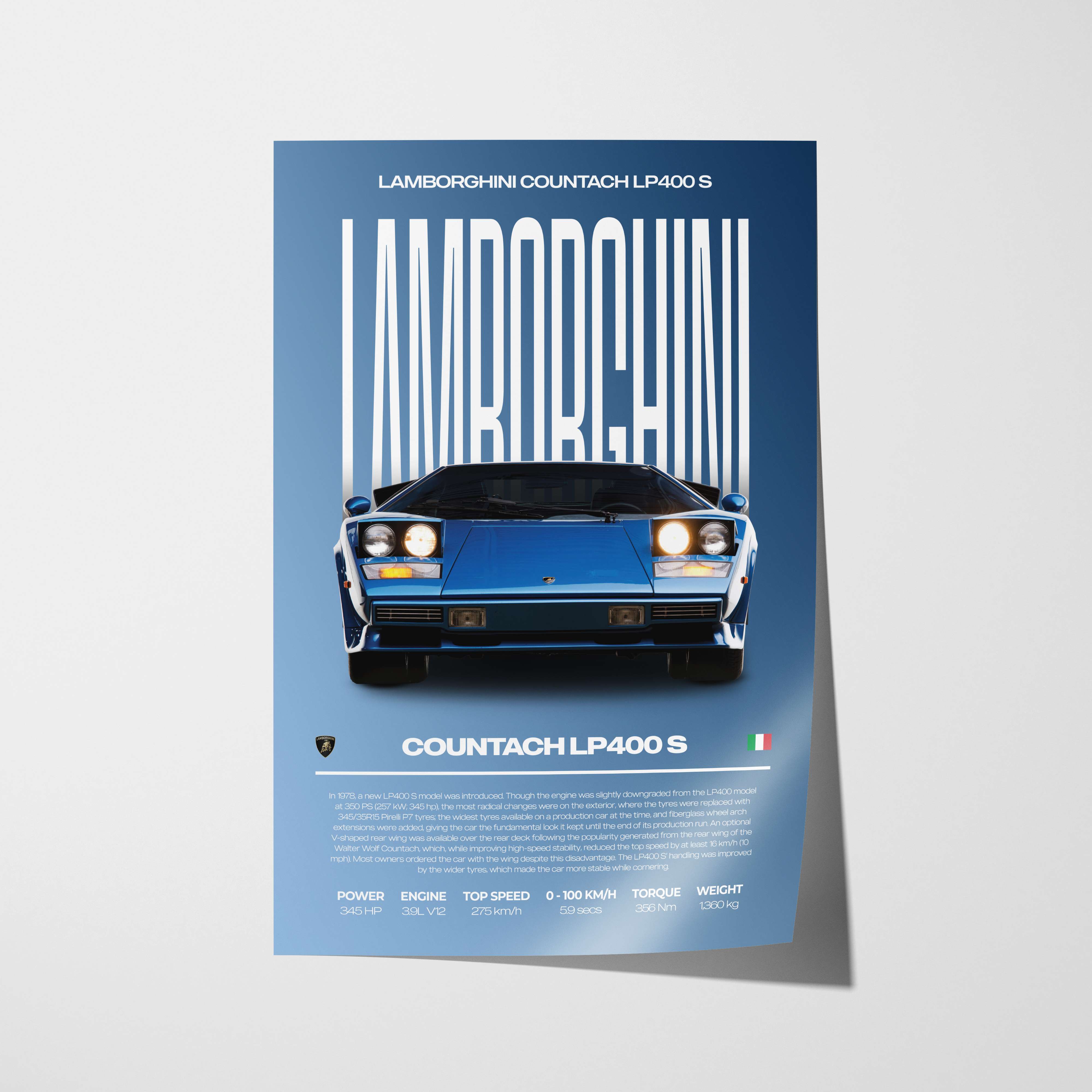 Lamborghini Countach LP400 S Poster