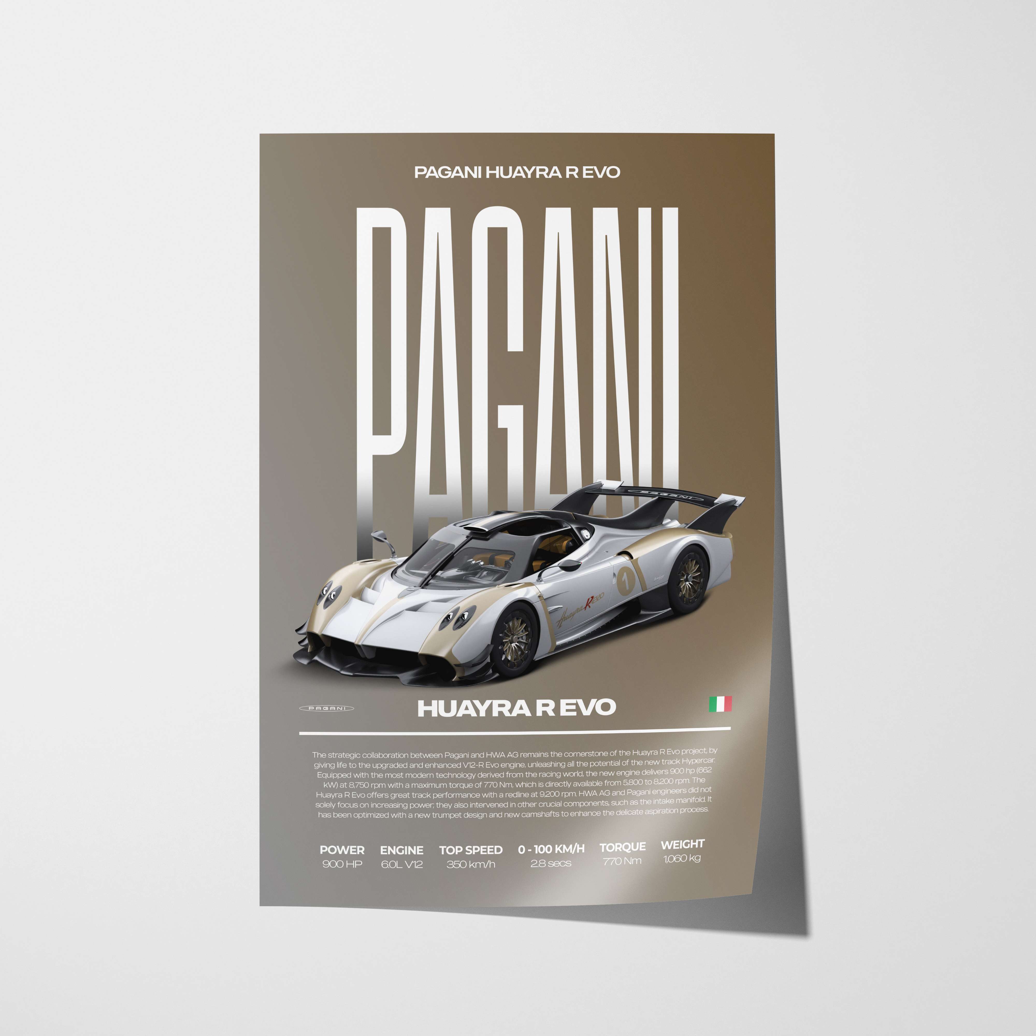 Pagani Huayra R Evo Poster