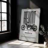 2018 Softail Breakout 114 Motorcycle Poster