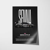 Senna GTR LM Car Poster