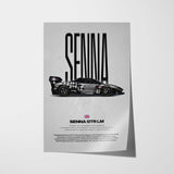 Senna GTR LM Car Poster