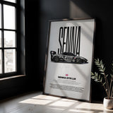 Senna GTR LM Car Poster