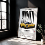 Bugatti W16 Mistral Poster