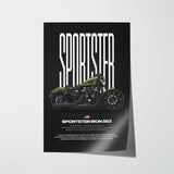 2016-2018 Sportster Iron 883 Motorcycle Poster