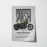 2016-2018 Sportster Iron 883 Motorcycle Poster