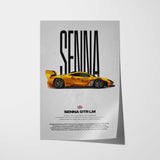 Senna GTR LM Car Poster